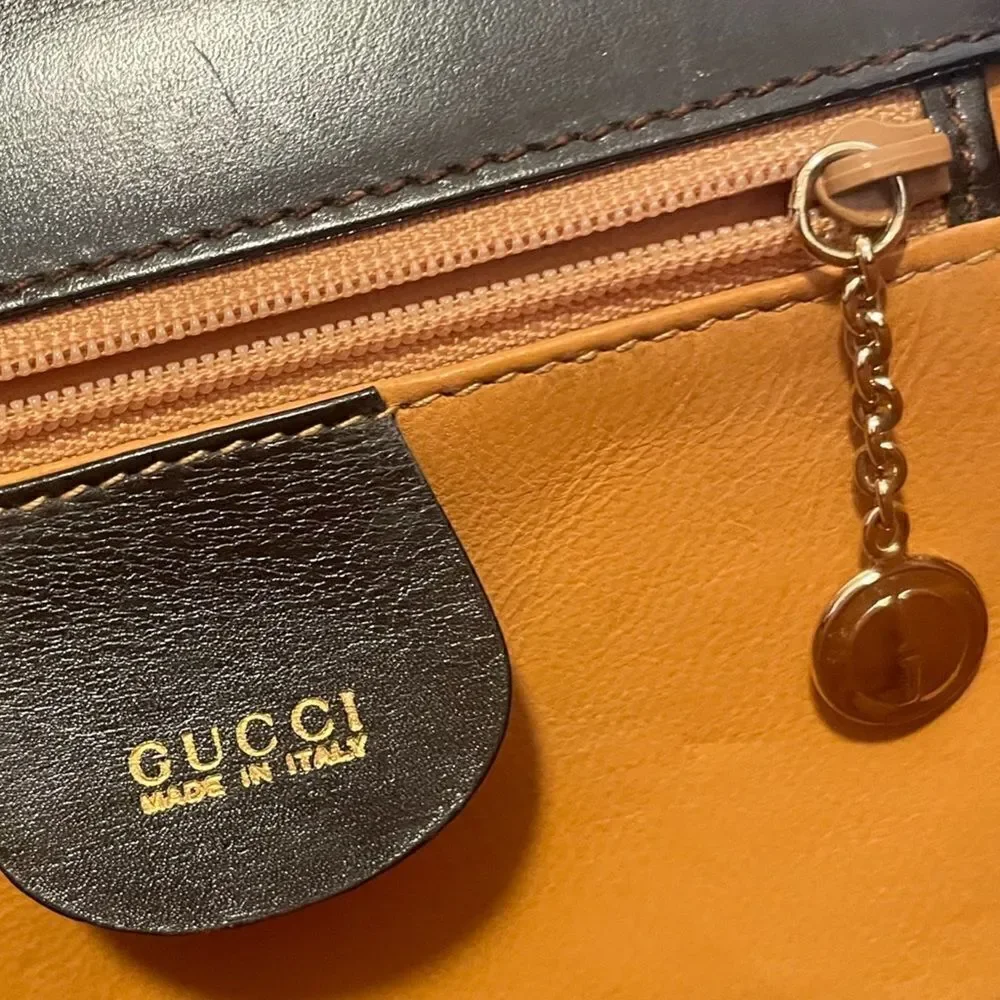 GUCCI Lady Lock Leather 2-Way Vintage Handbag - Picture 4 of 15
